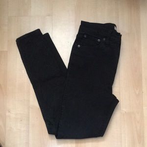 Madewell size 29 Black 10” High Riser Skinny Skinny